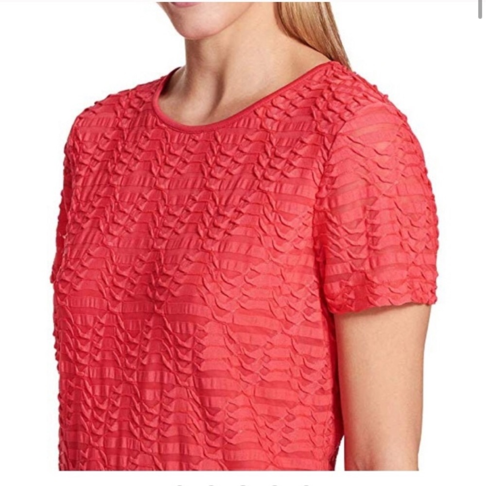NWT Calvin Klein watermelon textured blouse XL